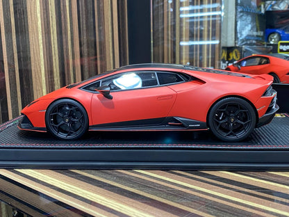 1/18 Resin Lamborghini Huracan EVO Orange Model car by MR