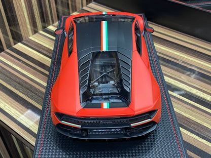 1/18 Resin Lamborghini Huracan EVO Orange Model car by MR