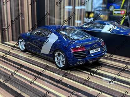 1/18 Diecast Audi R8 Kyosho Scale Model Car - Diecast model car by dturman.com - Kyosho