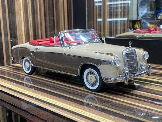 1/18 Diecast Mercedes-Benz 220SE Cabriolet 1958 Beige by Sun Star