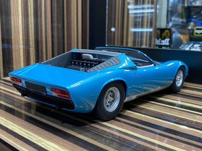 1/18 Diecast Lamborghini Miura Roadster Blue GT Spirit Scale Model Car