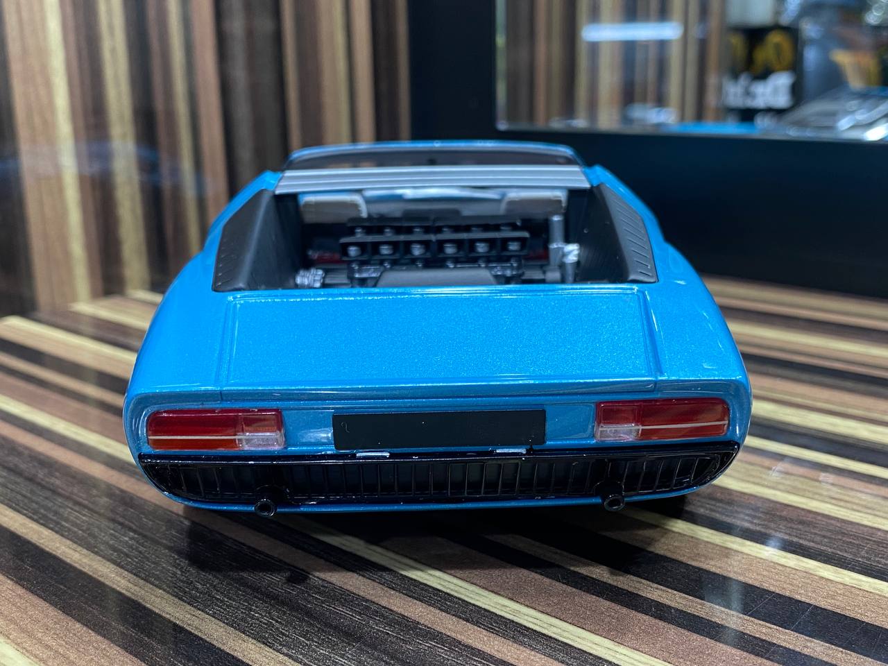 1/18 Diecast Lamborghini Miura Roadster Blue GT Spirit Scale Model Car