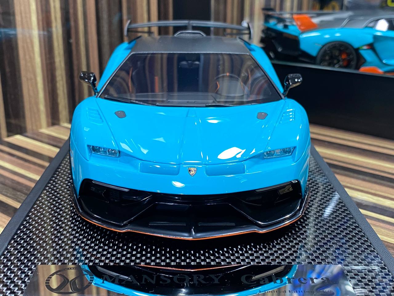 1/18 Resin Lamborghini Cabrera MANSORY Blue by Timothy & Pierre