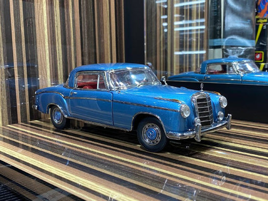 1/18 Diecast Mercedes-Benz 220SE Coupe 1958 Blue by Sun Star