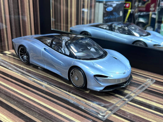 1/18 Resin Mclaren Speed Tile Silver Blue Limited Edition