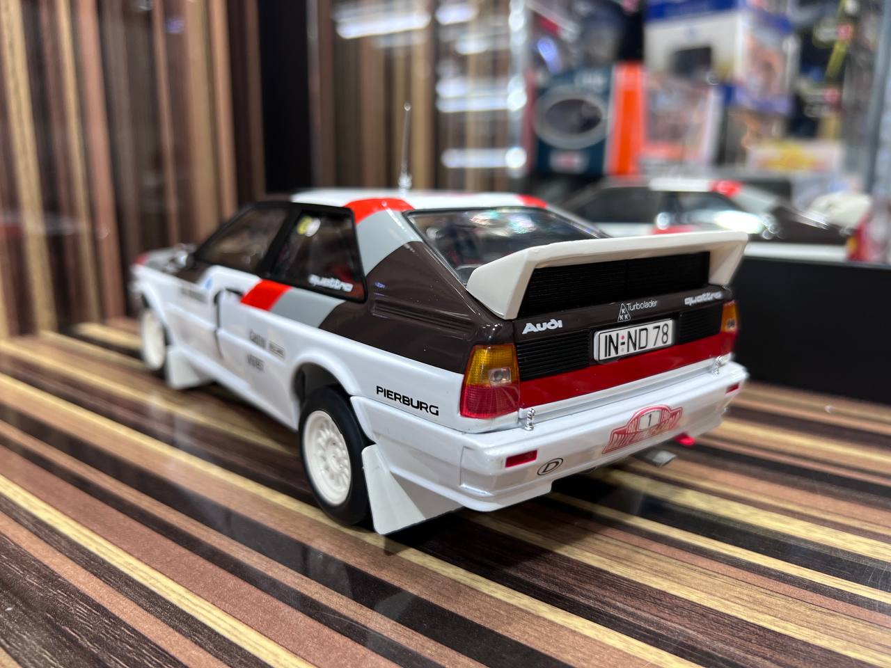 1/18 Audi Quattro Rally 1982 Monte Carlo White Sun Star Model Car