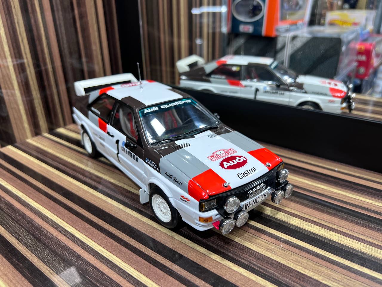 1/18 Audi Quattro Rally 1982 Monte Carlo White Sun Star Model Car