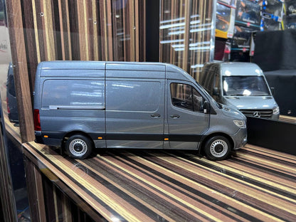 1/18 Diecast Mercedes-Benz Sprinter Grey Norev Scale Model Car