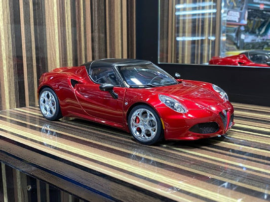 1/18 Diecast Alfa Romeo 4C Spider AutoArt Scale Model Car - Diecast model car by dturman.com - Auto art