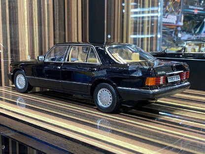 1/18 Diecast Mercedes-Benz 560 SEL 1989 Black Norev Scale Model Car