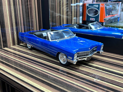 1/18 Resin Cadillac DeVille 1967 Blue Model Car by KK Models