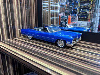 1/18 Resin Cadillac DeVille 1967 Blue Model Car by KK Models