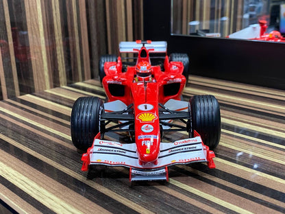 1/18 Diecast F2005 Michael Schumacher Formula 1 Red Model Car by Hot Wheels