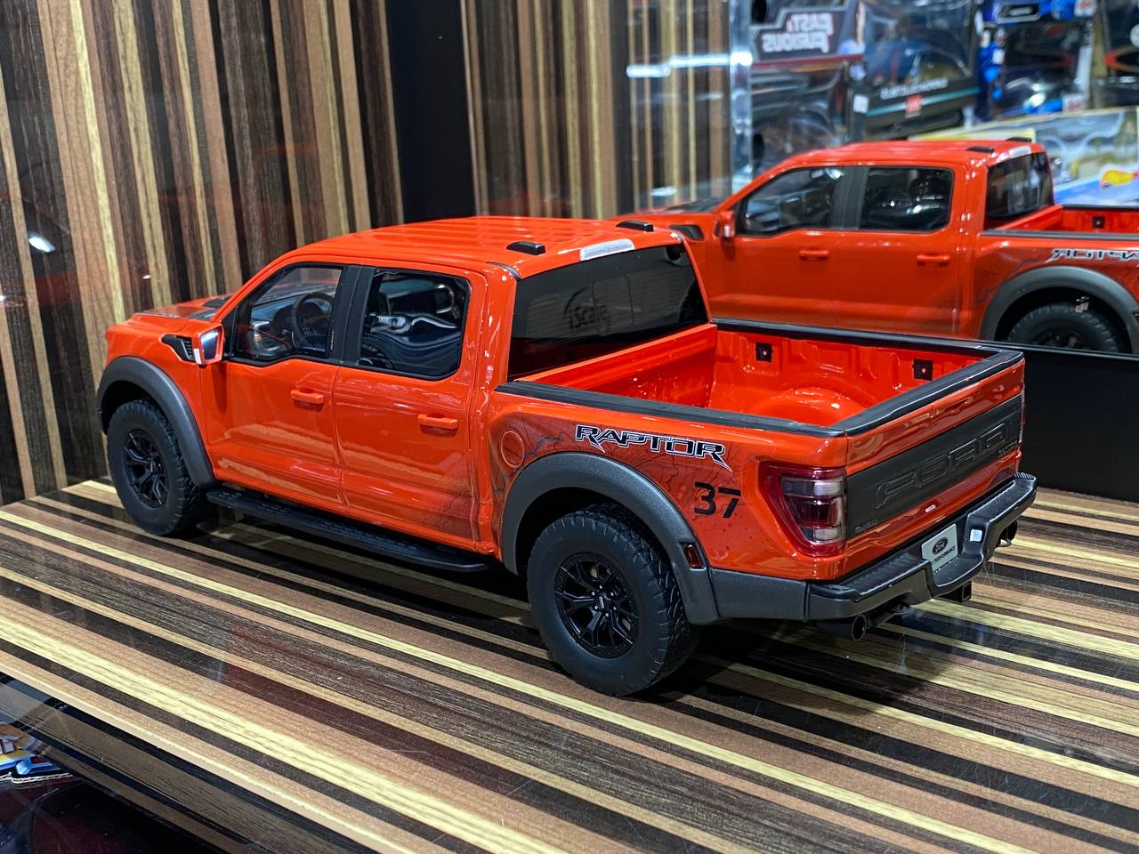 1/18 Diecast Ford F-150 Raptor Orange GT Spirit Scale Model Car