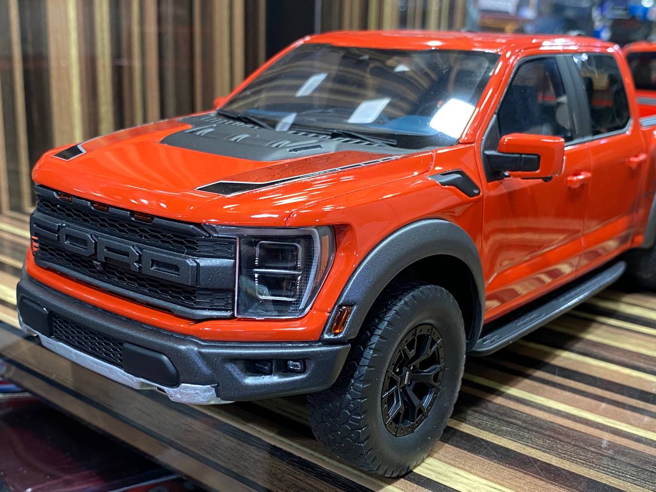 1/18 Diecast Ford F-150 Raptor Orange GT Spirit Scale Model Car