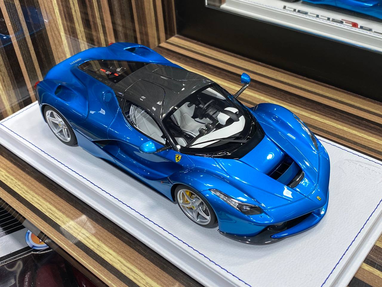 1/18 Diecast Ferrari LaFerrari Blue BBR Scale Model Car