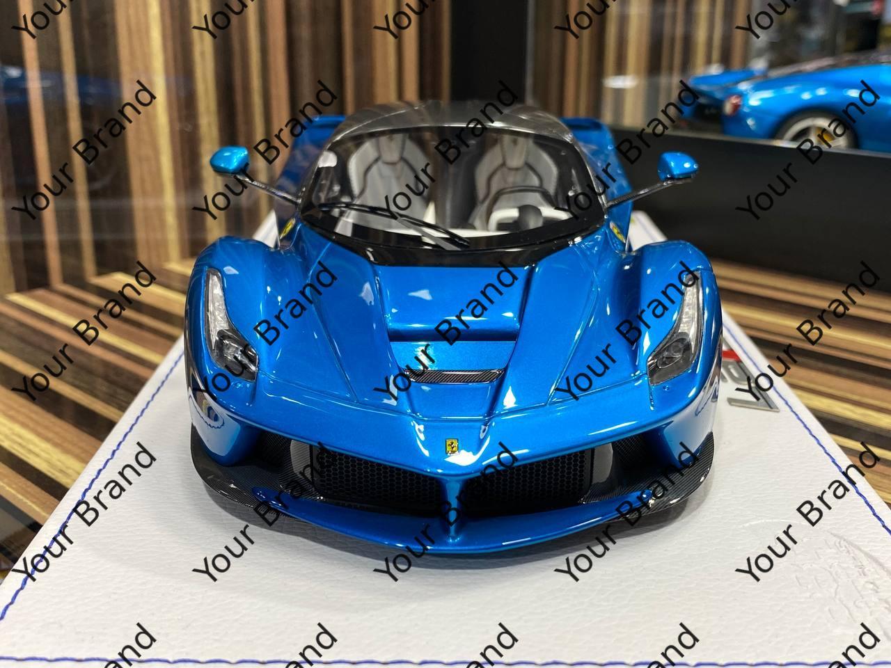 1/18 Diecast Ferrari LaFerrari Blue BBR Scale Model Car