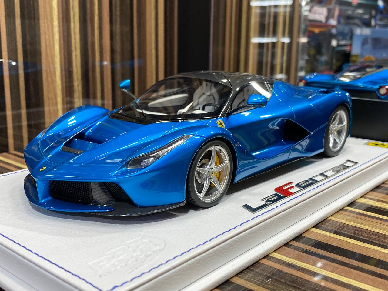 1/18 Diecast Ferrari LaFerrari Blue BBR Scale Model Car