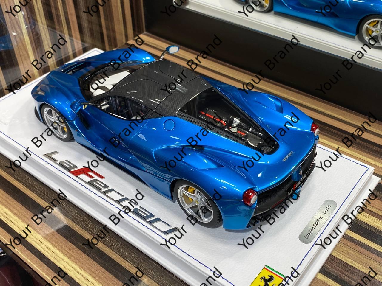 1/18 Diecast Ferrari LaFerrari Blue BBR Scale Model Car