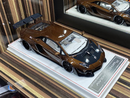 1/18 Resin Lamborghini Aventador LB Performance Brown Model Car by Davis & Giovanni