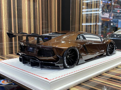 1/18 Resin Lamborghini Aventador LB Performance Brown Model Car by Davis & Giovanni