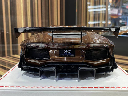 1/18 Resin Lamborghini Aventador LB Performance Brown Model Car by Davis & Giovanni