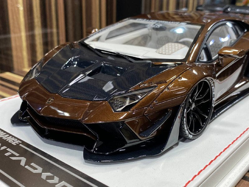 1/18 Resin Lamborghini Aventador LB Performance Brown Model Car by Davis & Giovanni