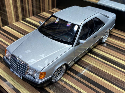 1/18 Diecast Mercedes-Benz 300 CE-24 Coupe Silver Norev Scale Model Car