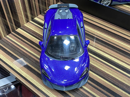 1/18 Diecast McLaren 600LT Coupe Purple Solido Miniature Model Car