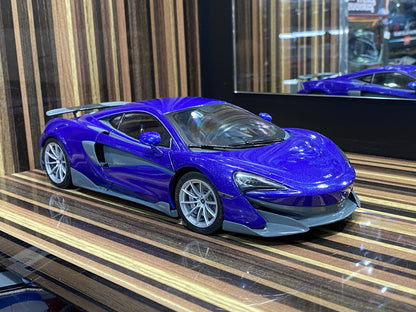 1/18 Diecast McLaren 600LT Coupe Purple Solido Miniature Model Car