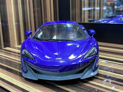 1/18 Diecast McLaren 600LT Coupe Purple Solido Miniature Model Car