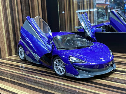 1/18 Diecast McLaren 600LT Coupe Purple Solido Miniature Model Car