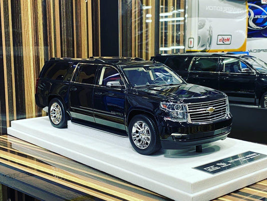 1/18 Resin Chevrolet Suburban Tahoe LTZ 2015 black by GOC